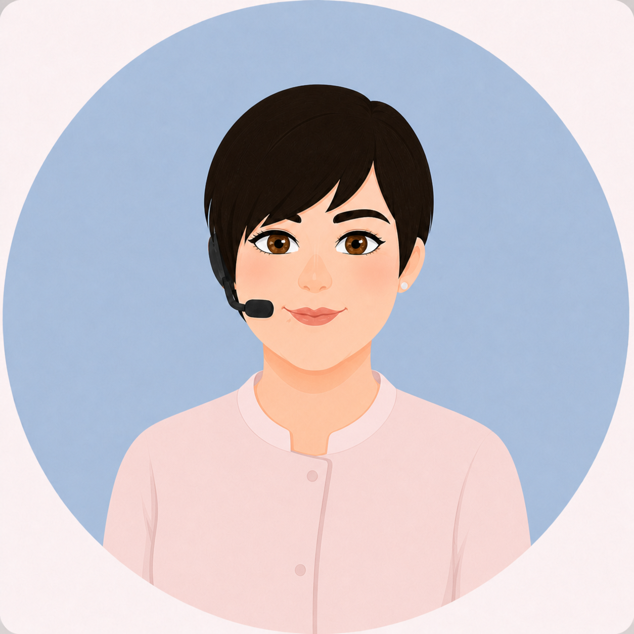 Patricia, responsable de atención al paciente en la Clínica Dental CRC Ruiz de Clavijo en Logroño.